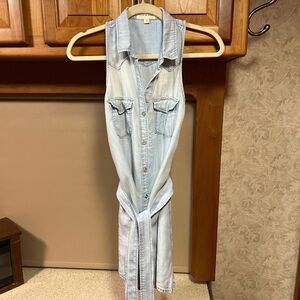 Anthropologie Cloth & Stone Light Blue Sleeveless Dress